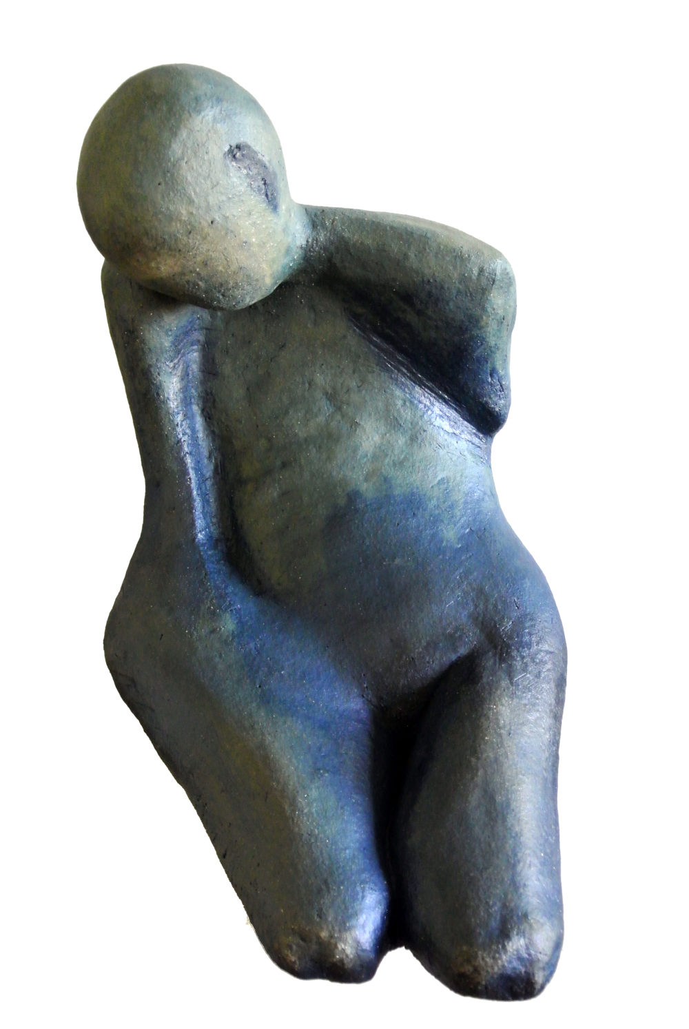 na białym w niebieskim jej do twarzy